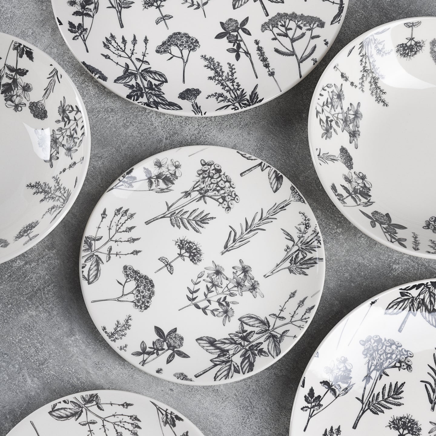 Plato de servir ovalado gres 30.5x24 cm - Flower (2)